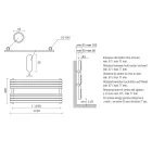 Hydraulisk håndklædevarmer i kulstofstål Rust Matt Made in Italy - Fiaccole Viadurini
