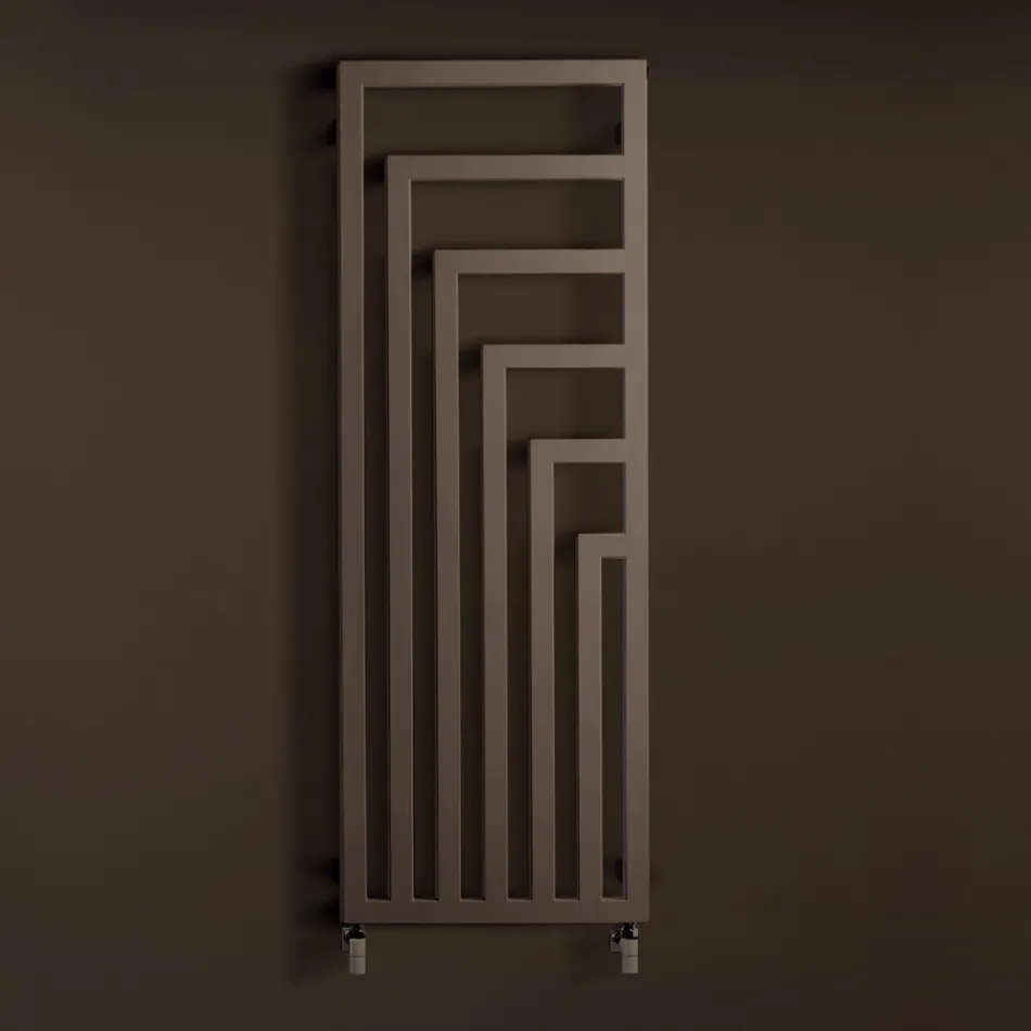 Hydraulisk håndklædevarmer i stål med moderne design lavet i Italien - Potentia Viadurini