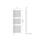 Håndklædevarmer i kulstofstål med hydraulisk system - Peanuts Viadurini