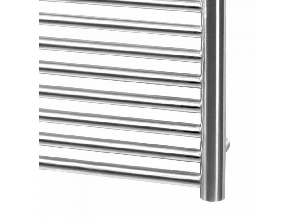 Vægmonteret håndklædevarmer i rustfrit stål til badeværelse, 2 størrelser 391 W - Italo Viadurini