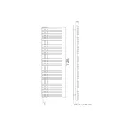 Blandet håndklædevarmer i kulstofstål Fremstillet i Italien - Kirsebær Viadurini