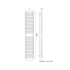 Blandet håndklædevarmer lavet i kulstofstål - blød Viadurini