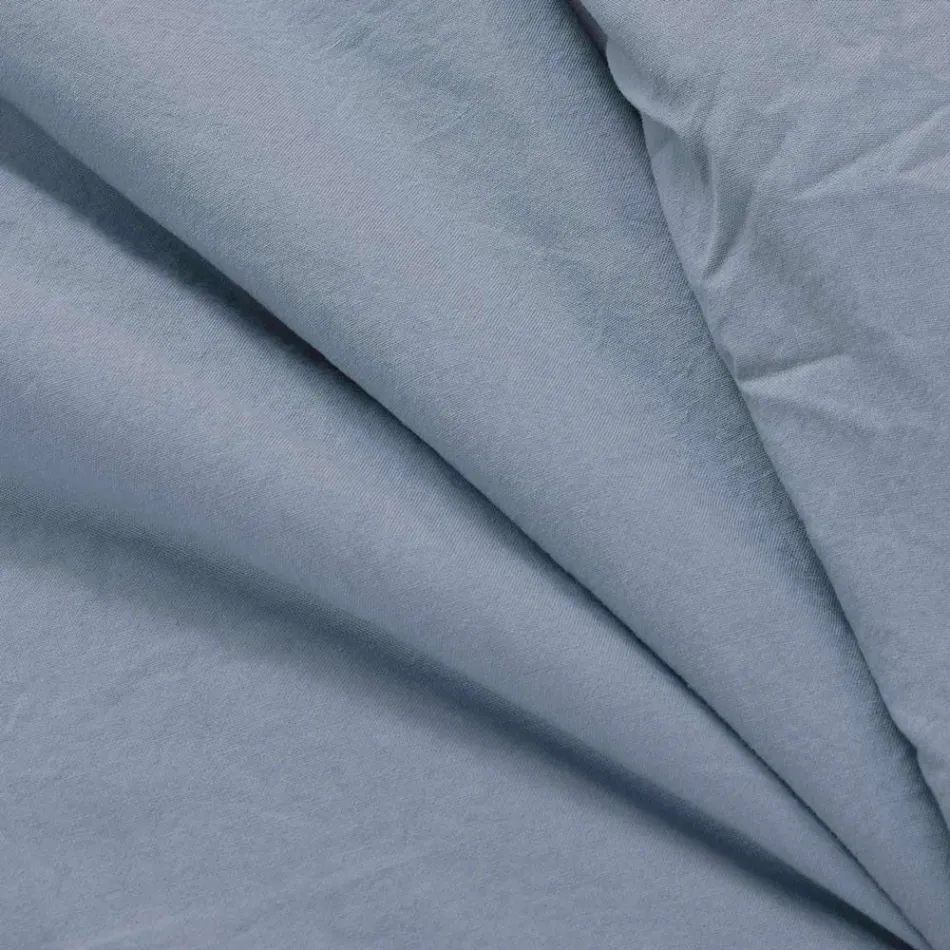 350 gr/m2 Dobbeltsengsvarmer i ren beklædningsfarvet bomuld - delikatesse Viadurini