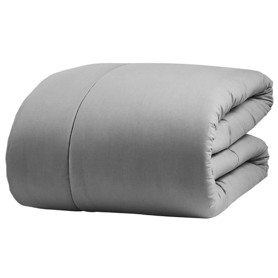 350 gr/m2 Dobbeltsengsvarmer i ren beklædningsfarvet bomuld - delikatesse Viadurini