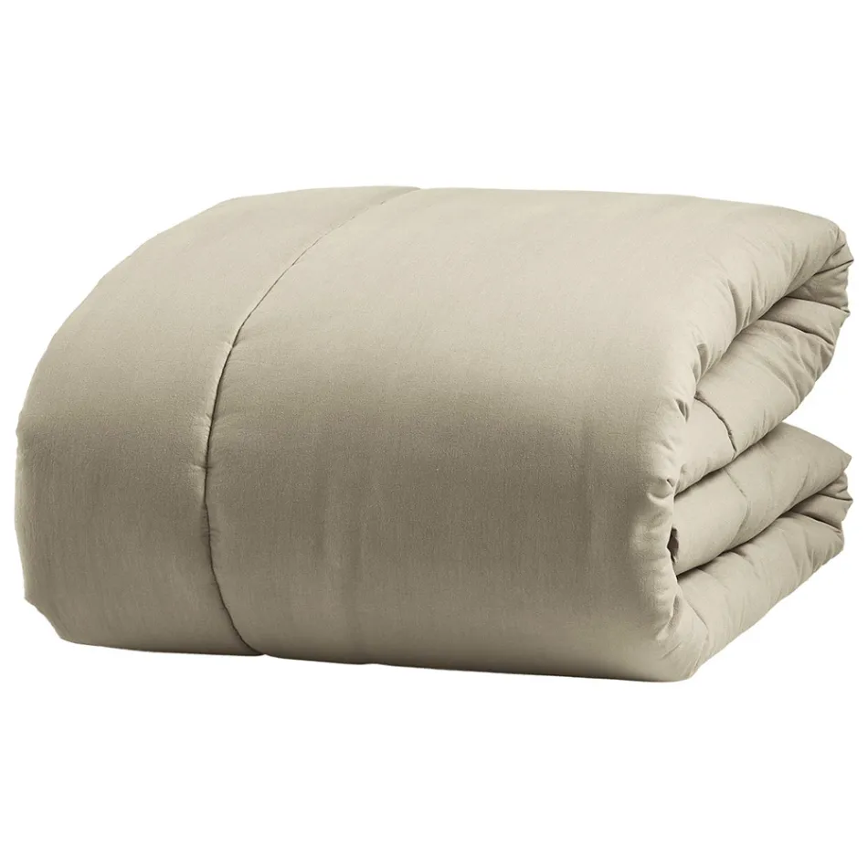 350 gr/m2 Dobbeltsengsvarmer i ren beklædningsfarvet bomuld - delikatesse Viadurini