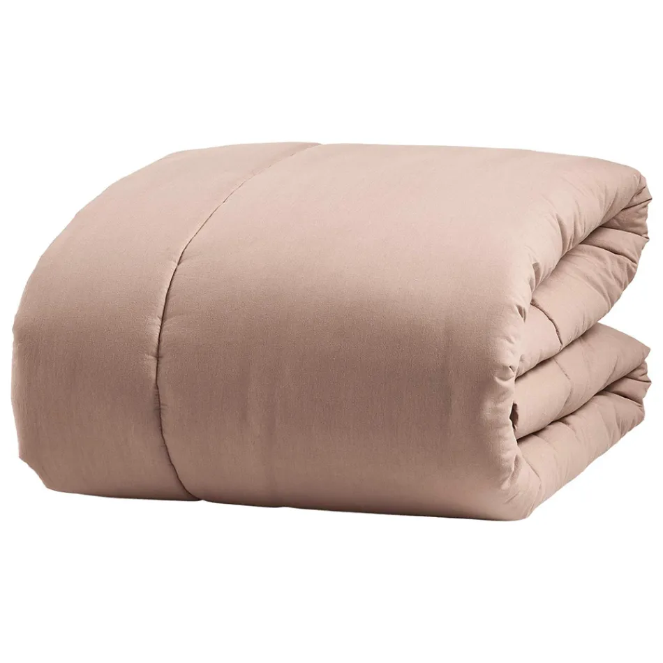 350 gr/m2 Dobbeltsengsvarmer i ren beklædningsfarvet bomuld - delikatesse Viadurini