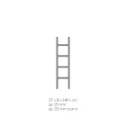 Gennemsigtig Akryl Krystal Badeværelse Håndklædeholder Stige - Smart Viadurini