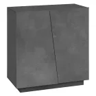 2-dørs skoskab i bæredygtigt hvidt eller skifermelamintræ - Joris Viadurini