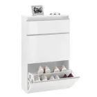 Skoskab hvid eller antracit 3 døre Bæredygtigt trædesign - Emanuelito Viadurini