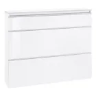 Skoskab hvid eller antracit 3 døre Bæredygtigt trædesign - Emanuelito Viadurini