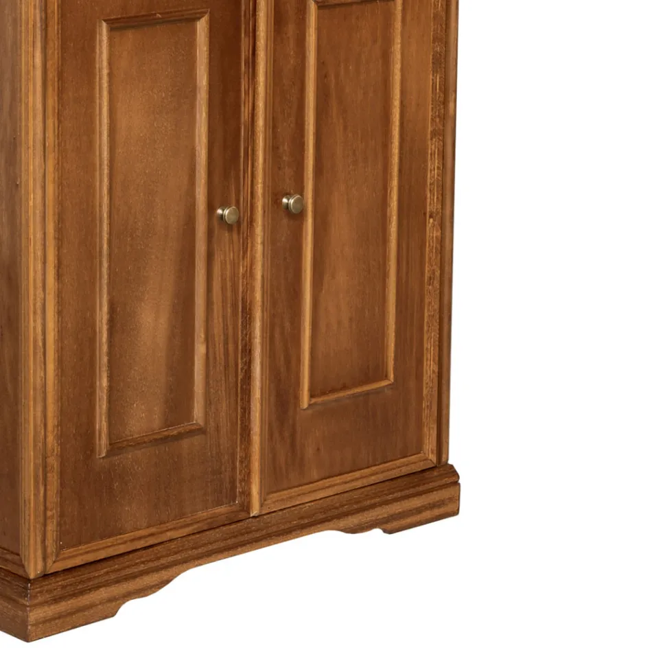 Skoskab med 1 skuffe og 2 trælåger Made in Italy - Lasa Viadurini