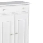 Skoskab med 1 skuffe og 2 trælåger Made in Italy - Lasa Viadurini