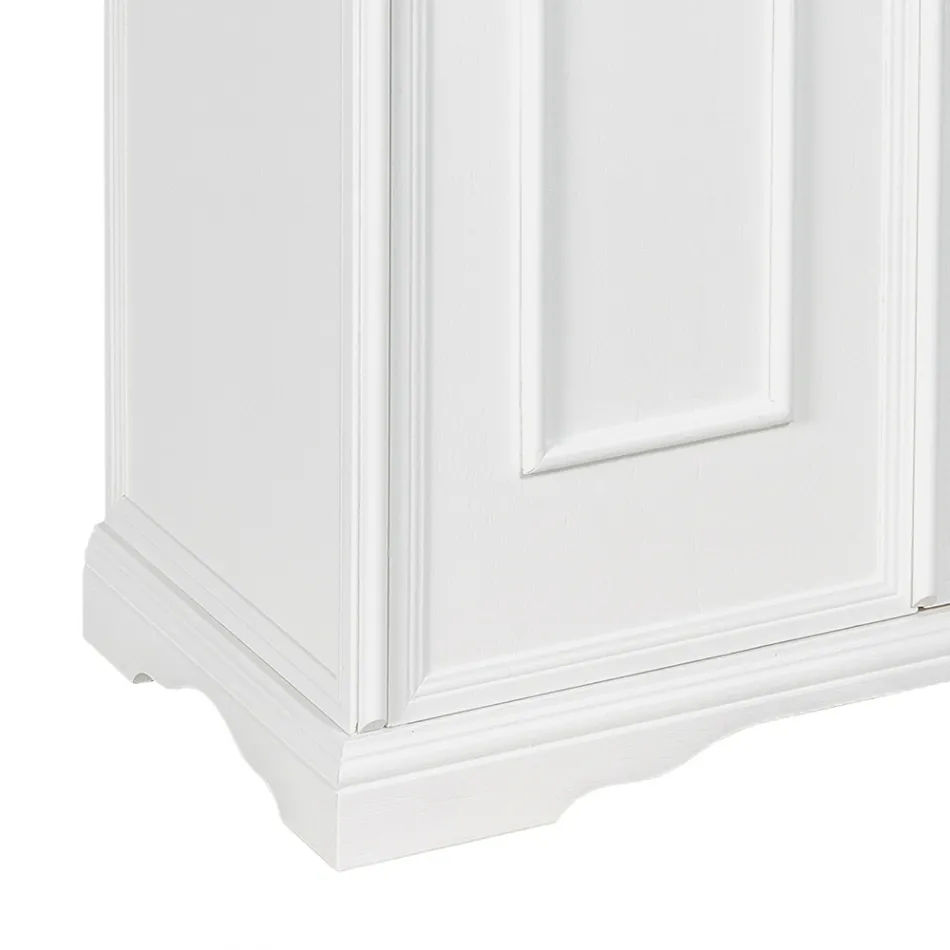 Skoskab med 1 skuffe og 2 trælåger Made in Italy - Lasa Viadurini