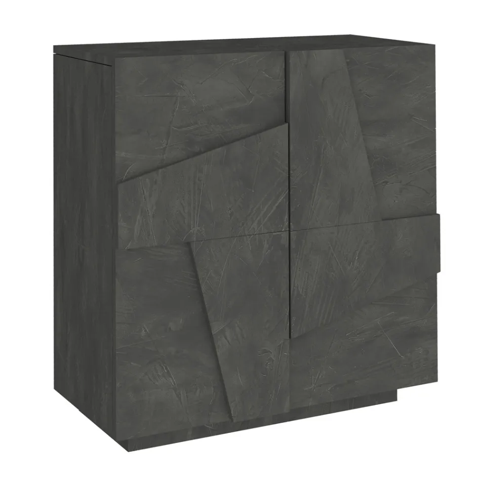 Indendørs skoskab med 2 melamindøre lavet i Italien - Naditza Viadurini