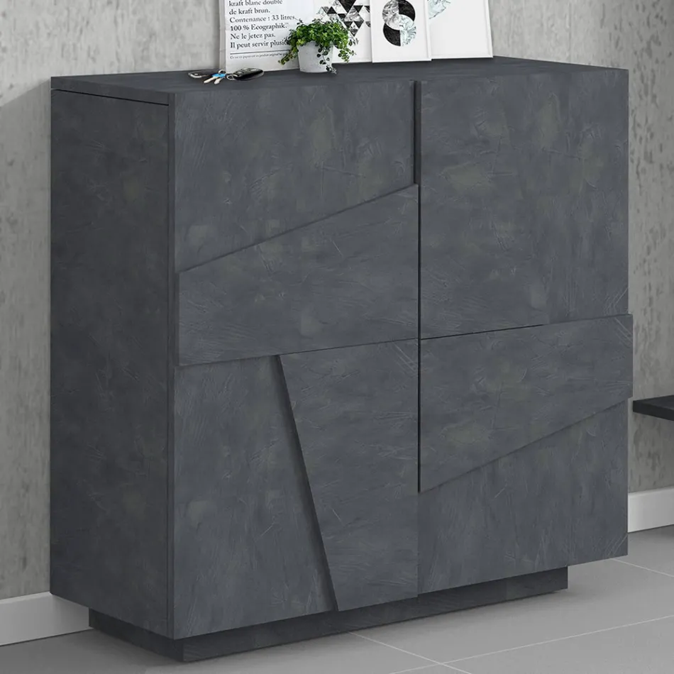 Indendørs skoskab med 2 melamindøre lavet i Italien - Naditza Viadurini