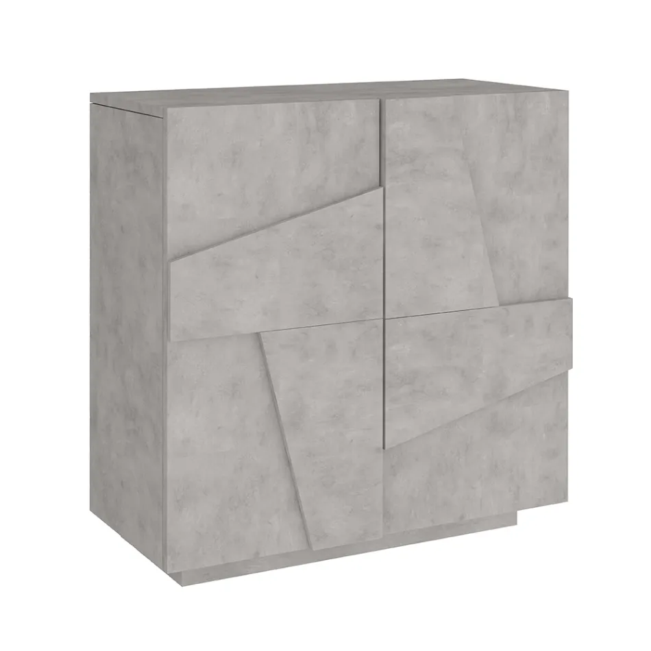 Indendørs skoskab med 2 melamindøre lavet i Italien - Naditza Viadurini