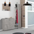 Indendørs skoskab med 2 melamindøre lavet i Italien - Naditza Viadurini