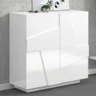 Indendørs skoskab med 2 melamindøre lavet i Italien - Naditza Viadurini