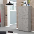 Indendørs melamin skoskab med 4 døre lavet i Italien - Naditza Viadurini