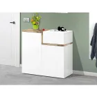 Entre skostativ 3 eller 4 døre i hvidt træ og skifer eller ahorn - Tiscali Viadurini