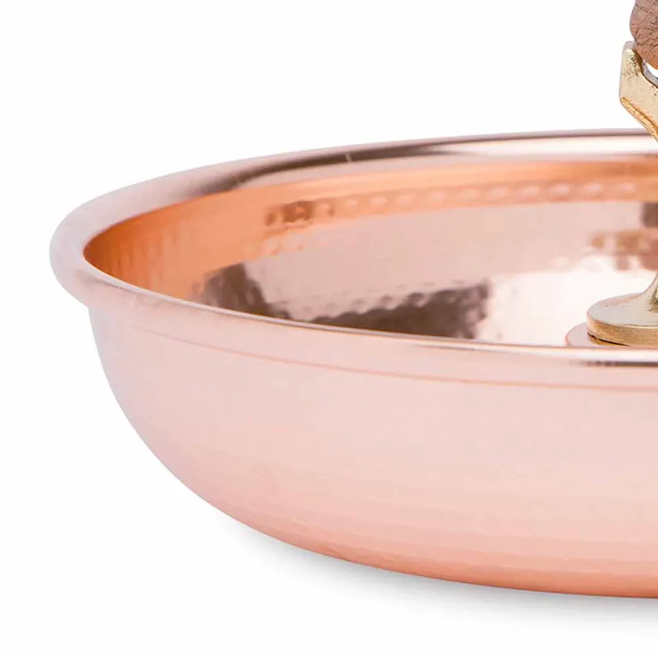 Nøddeknækkerbakke i formet kobber håndlavet design 24 cm - Paronzo Viadurini