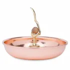 Nøddeknækkerbakke i formet kobber håndlavet design 24 cm - Paronzo Viadurini