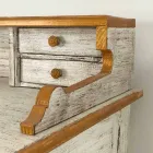 Håndlavet skrivebord i massivt træ med 4 skuffer lavet i Italien - Amela Viadurini