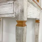 Håndlavet skrivebord i massivt træ med 4 skuffer lavet i Italien - Amela Viadurini