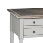 Skrivebord med 5 skuffer i massivt træ Made in Italy - Fontus Viadurini