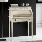 Skrivebord med 6 udvendige skuffer, 3 indvendige skuffer og 1 rum lavet i Italien - Marte Viadurini