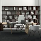 Skrivebord med glasplade Andrea Stramigioli - Frafalla Viadurini