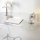 Otilia vægskrivebord i plexiglas med minimalistisk design, fremstillet i Italien Viadurini