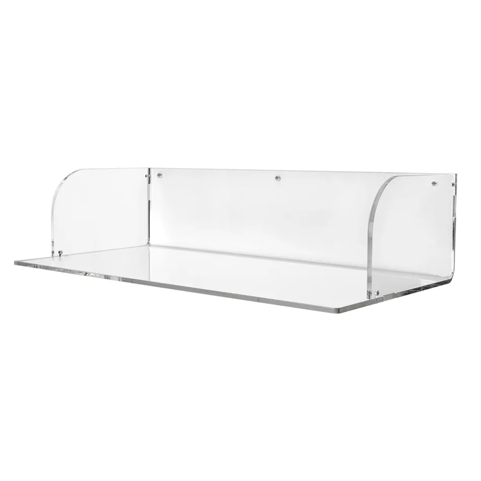 Otilia vægskrivebord i plexiglas med minimalistisk design, fremstillet i Italien Viadurini