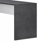 Kantet kontorbord i melamintræ 2 finish - Analuisa Viadurini