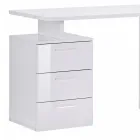 Kantet kontorbord i melamintræ 2 finish - Analuisa Viadurini