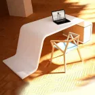 Kontorbord med træ kommode lavet i Italien, Terralba Viadurini