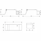 Kontorbord med træ kommode lavet i Italien, Terralba Viadurini