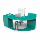 Design skrivebord med skuffer lavet i Italien, Milazzo Viadurini