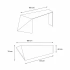 Moderne designkontor Eksklusivt glas fremstillet i Italien - Rosalia Viadurini
