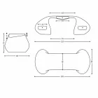 Moderne design kontor skrivebord lavet i Italien, Telese Viadurini