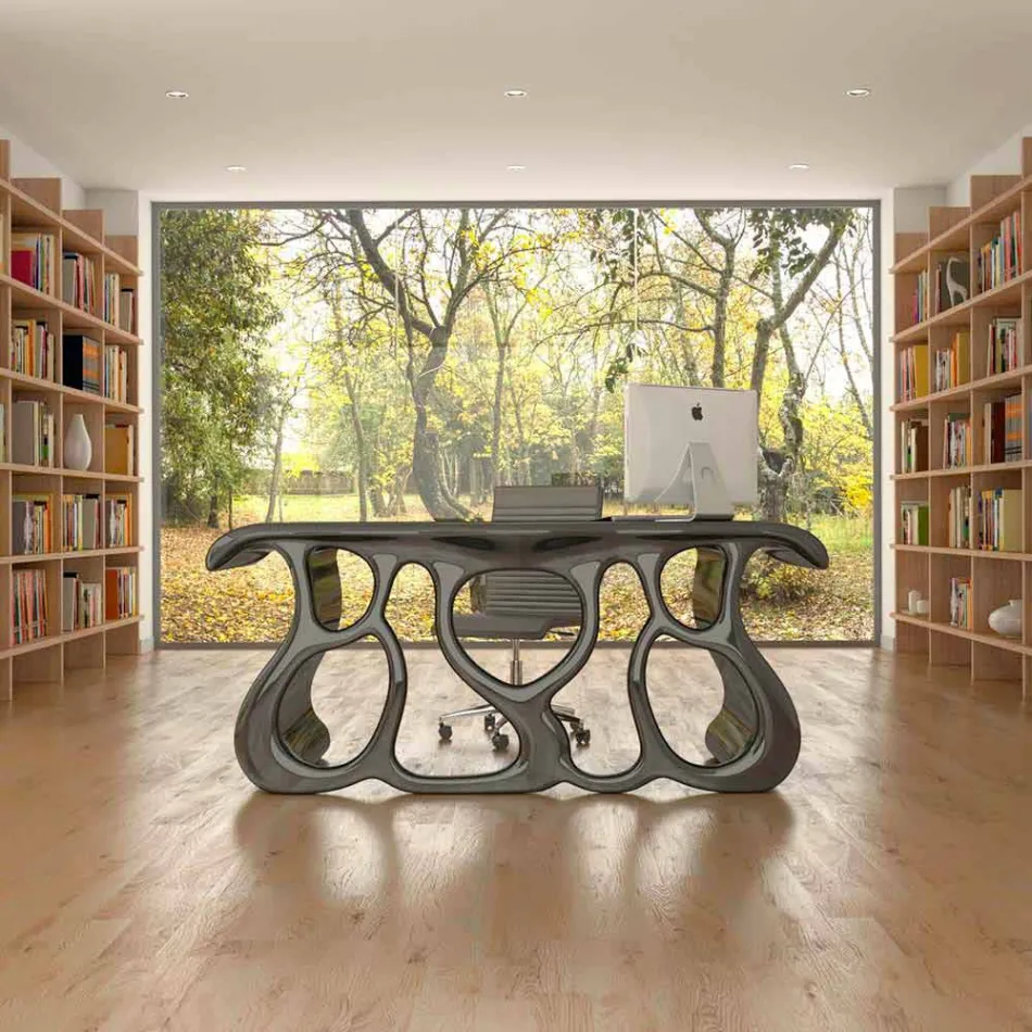 Moderne design kontor skrivebord produceret i Italien, Mirto Viadurini