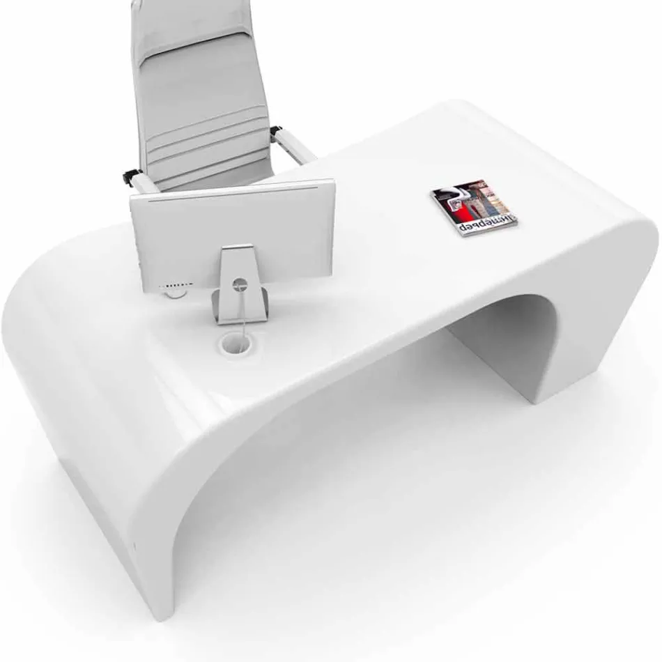 Moderne kontor skrivebord lavet i Italien, Miglianico Viadurini