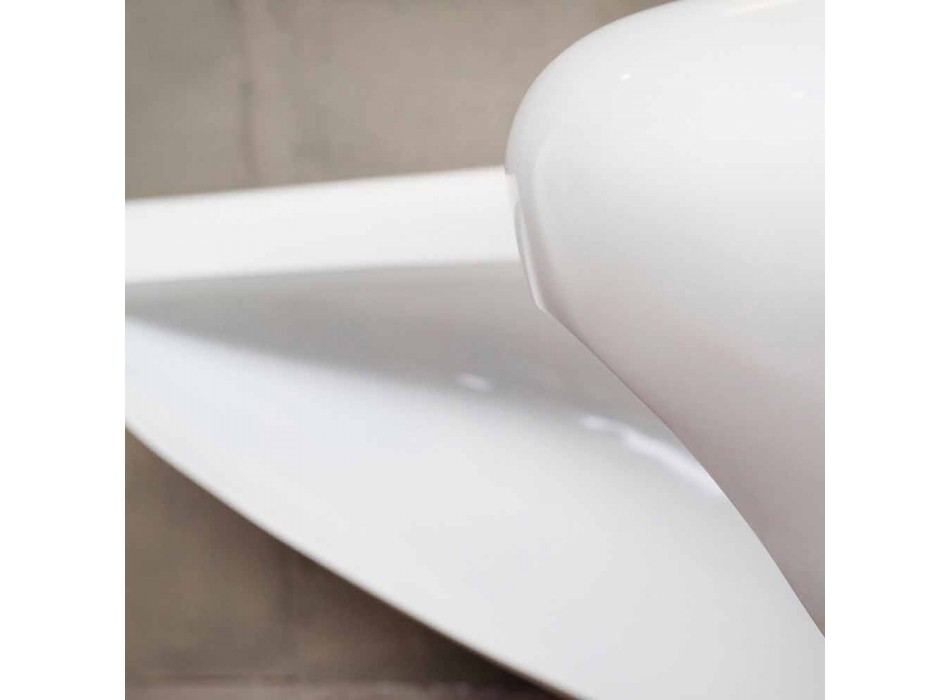 Moderne design kontorbord Boomerang lavet i Italien Viadurini
