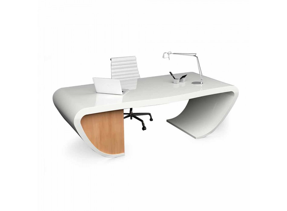 Skrivebord af moderne kontor design produceret i Italien, Miranda Viadurini
