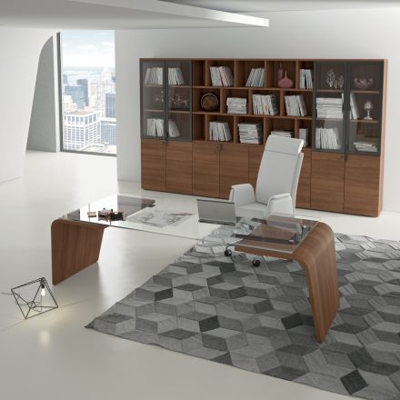 Executive skrivebord af Andrea Stramigioli - Butterfly Viadurini