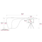 Executive skrivebord af Karim Rashid i polyurethan - James Viadurini