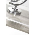 Gennemsigtigt plexiglasbord med design træhylde - Carducci Viadurini
