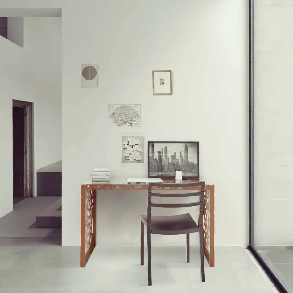 Skrivebord Kattedra Letters &quot;Et vandfald&quot; 120x65x75 Mabele Viadurini