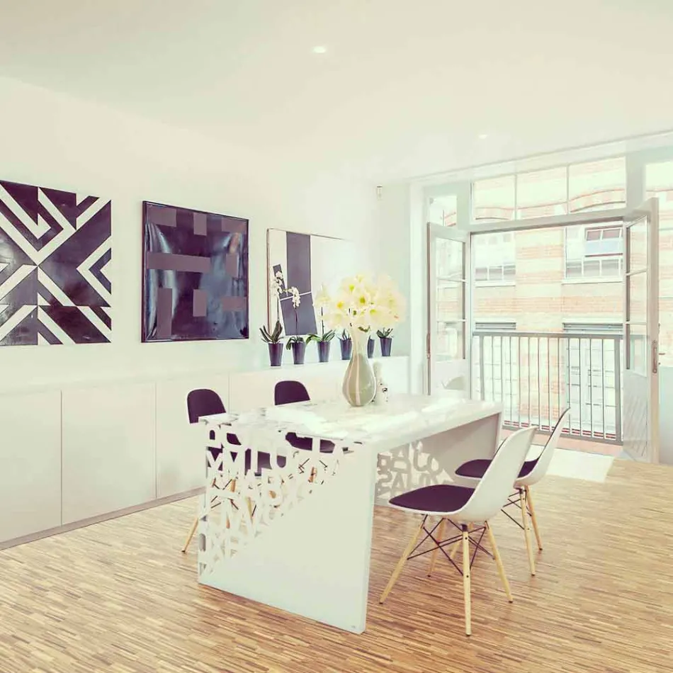 Skrivebord Kattedra Letters &quot;Et vandfald&quot; 120x65x75 Mabele Viadurini