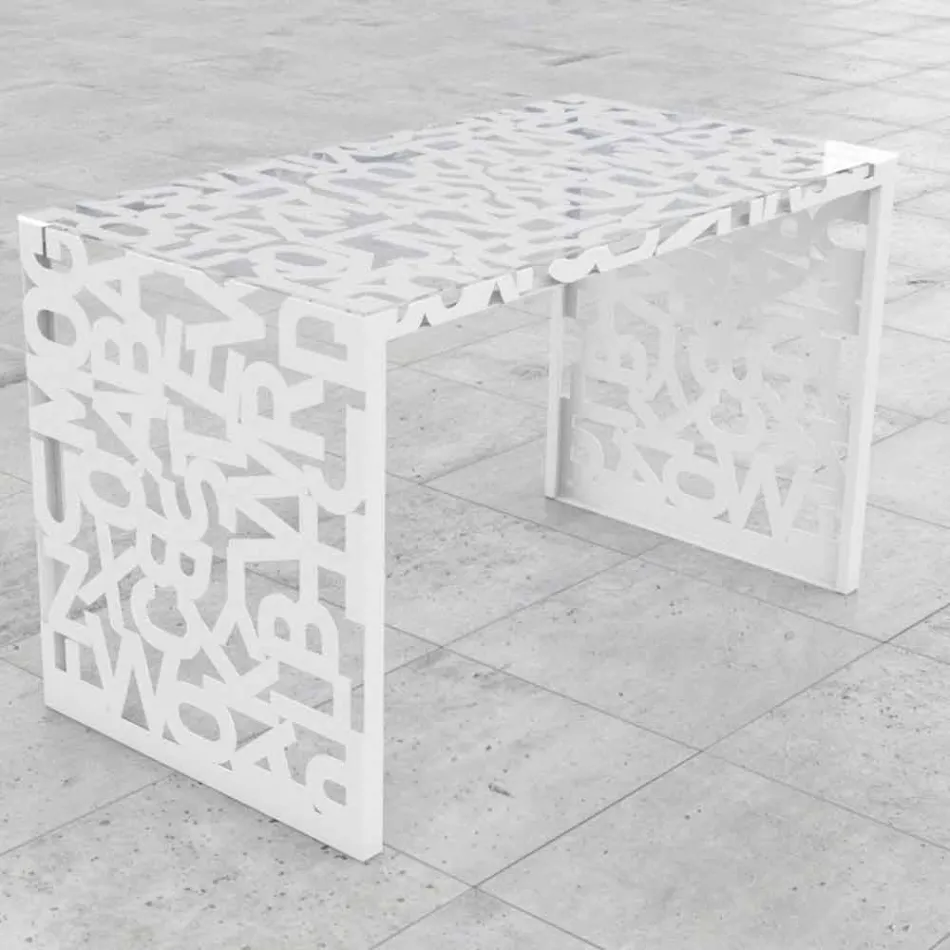 Skrivebord Kattedra Letters &quot;Et vandfald&quot; 160x80x75 Mabele Viadurini